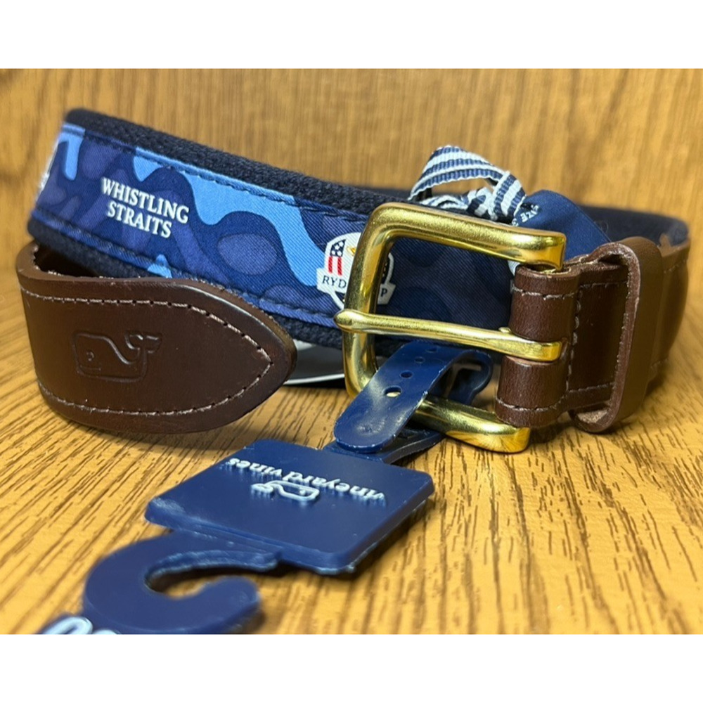 VINEYARD VINES RYDER CUP WHISTTLING STRAITS GOLF BELT Mens Size 30